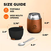 17 oz VACUUM INSULATED FOOD JAR - SPICED COPPER